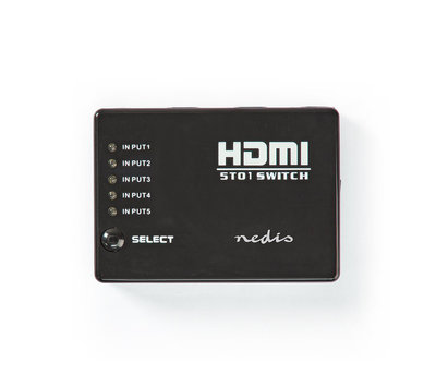 Nedis 5-poorts HDMI switch VSWI3455BK