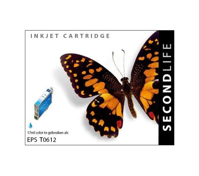 SecondLife inktcartridge voor Epson T0612 blauw