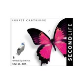 SecondLife SecondLife inktcartridge voor Canon CLI8BK fotozwart