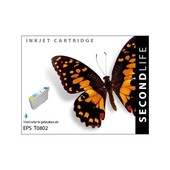 SecondLife SecondLife inktcartridge voor Epson T0802 blauw