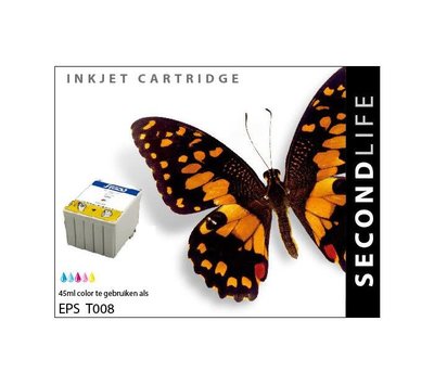 SecondLife inktcartridge voor Epson T008 kleur