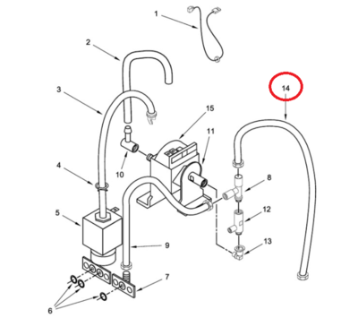 KitchenAid slang van koffiemachine W10756887