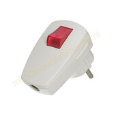 Intertec Stekker met schakelaar RA stekker Electra EMP100SWL