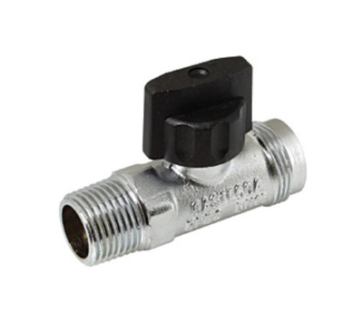 Universele gaskraan rechte aansluiting  1/2 chroom