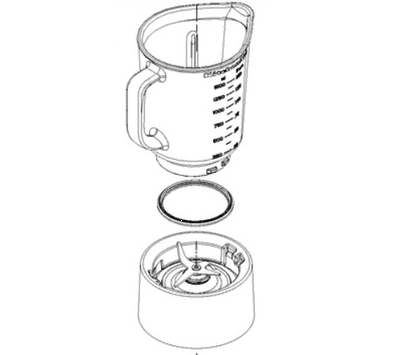 KitchenAid mengbeker van blender W10501700