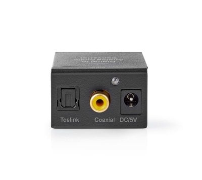 Toslink + S/PDIF naar 2x  RCA- 1x 3.5mm  converter ACON2510BK