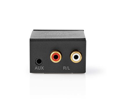 Toslink + S/PDIF naar 2x  RCA- 1x 3.5mm  converter ACON2510BK