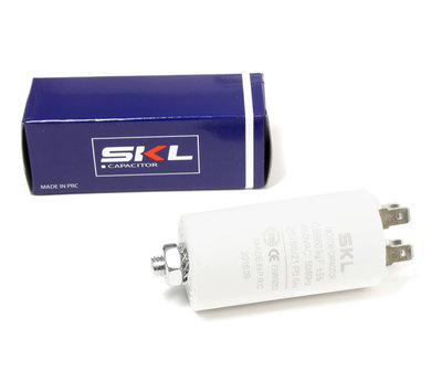 SKL condensator 9,0uF-450V met AMP-aansluiting