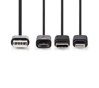 USB 3-in-1 kabel USB-C / Micro-USB-B / Apple Lightning CCGL60620BK10