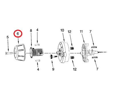 KitchenAid knop van keukenmachine 4176718