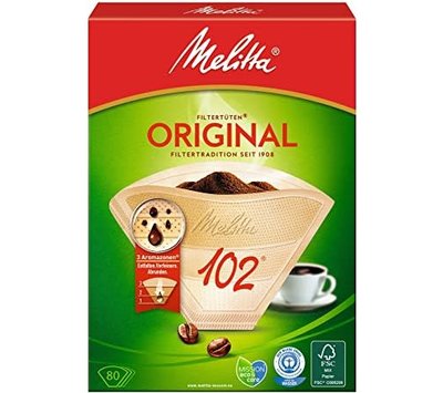 Melitta koffiefilters No102 van koffiezetter 6658694