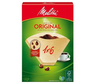 Melitta koffiefilters 1x6 van koffiezetter 6626815