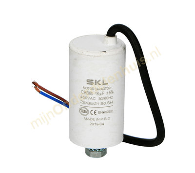 SKL condensator 16uF-450V met kabel