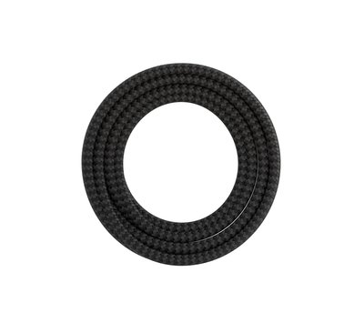 Calex textiel omwikkelde kabel zwart/grijs 1,5m 940242