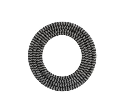 Calex textiel omwikkelde kabel zwart/wit 3m 940286