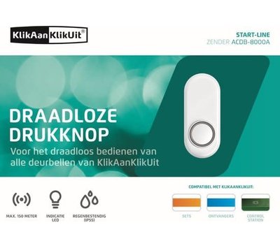 KlikAanKlikUit drukknop van deurbel ACDB-8000AW 70272