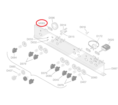 Whirlpool beugel van fornuis 482000017291