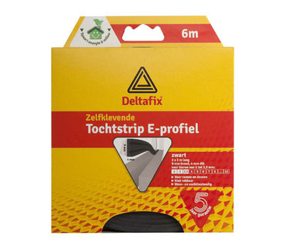 Deltafix zelfklevende tochtstrip E-profiel 6m 153