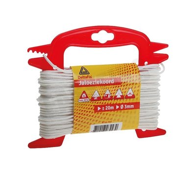 Deltafix  jaloeziekoord 20m 3mm wit 3243