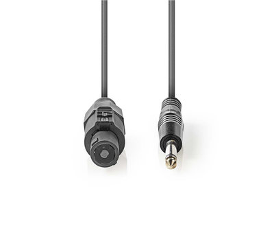 Nedis 2-pin speakerkabel contra naar Jack 6.35mm 10m COTG16200GY100