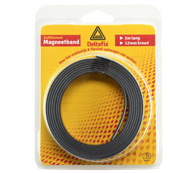 Deltafix zelfklevende magneetband 2m bruin 2592