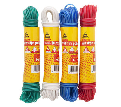 Deltafix polyester waslijn met staaldraadkern 20m 3802
