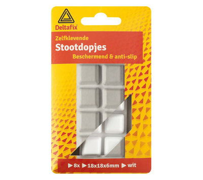 Deltafix zelfklevende stootdopjes vierkant 706