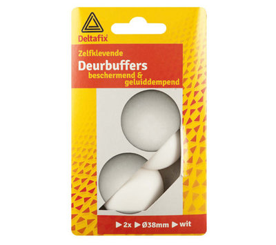 Deltafix zelfklevende deurbuffer rond wit 708