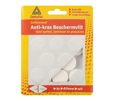 Deltafix anti-kras beschermvilt wit rond 732