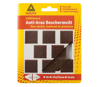 Deltafix anti-kras beschermvilt bruin 729
