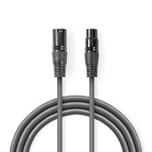 Nedis Nedis gebalanceerde audiokabel XLR naar XLR contra 1m COTH15010GY10-