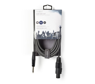 Nedis 2-pin speakerkabel contra naar Jack 6.35mm 5m COTH16200GY50-