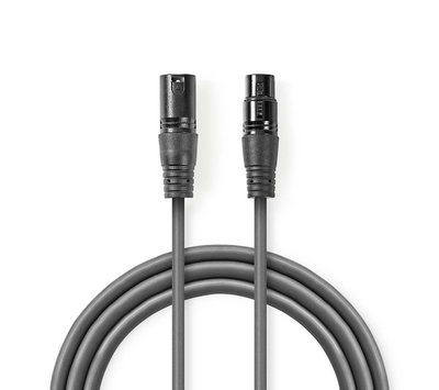 Nedis gebalanceerde audiokabel XLR naar XLR contra 0.5m COTH15010GY05-