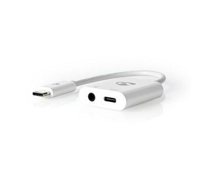 Nedis USB-C audio adapter met voedingsingang CCBP65955WT015
