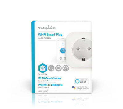 Nedis SmartLife smart stekker WIFIP130FWT