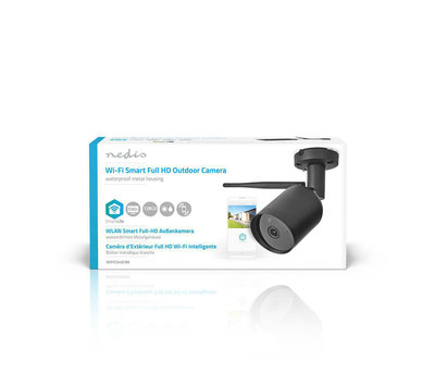 Nedis SmartLife camera voor buitenshuis WIFICO40CBK