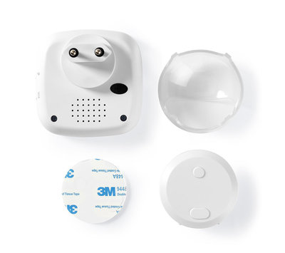 Nedis draadloze deurbel op stroom DOORB220CWT