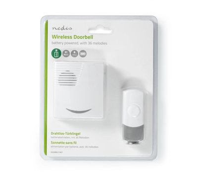 Nedis draadloze deurbel DOORB211WT