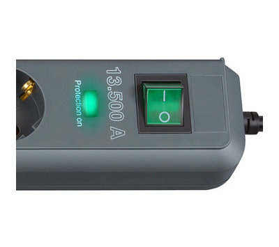 Brennenstuhl tafelcontactdoos 6-voudig zwart 1159710515