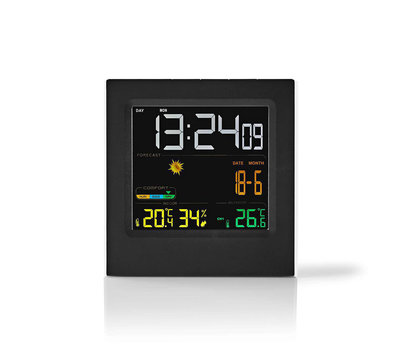 Nedis weerstation met wireless buitensensor WEST404BK