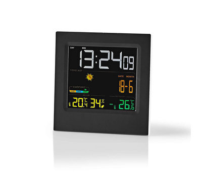 Nedis weerstation met wireless buitensensor WEST404BK