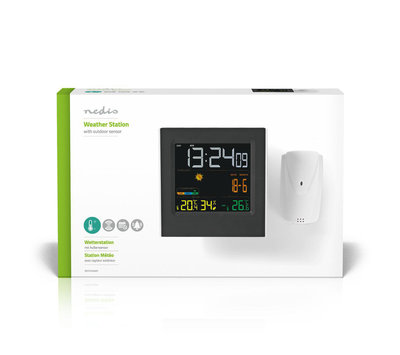 Nedis weerstation met wireless buitensensor WEST404BK