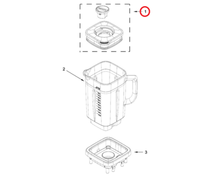 KitchenAid deksel van blender W11422070