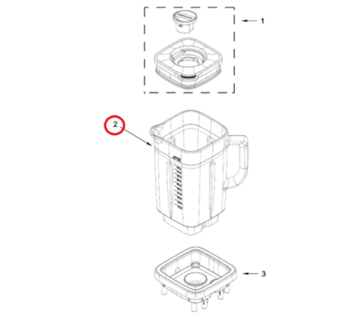 KitchenAid mengbeker van blender W11445480