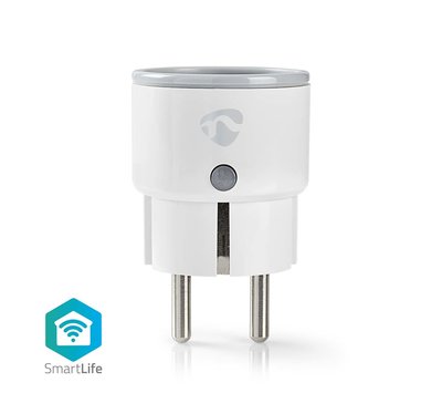 Nedis SmartLife smart stekker + verbruiksmeter WIFIP110FWT