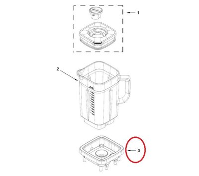 KitchenAid voet van blender W11678568