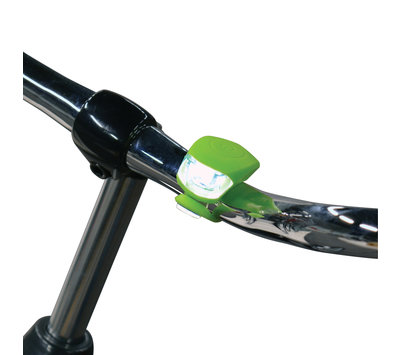 Dresco fiets verlichtingsset siliconen groen 5251207