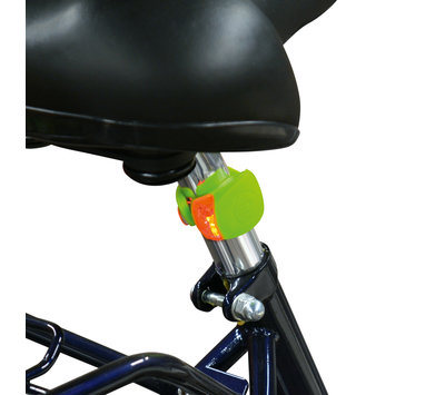 Dresco fiets verlichtingsset siliconen groen 5251207