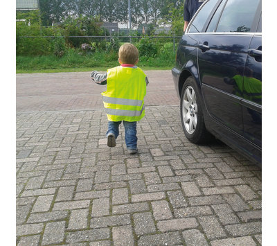 Dresco veiligheidsvest junior geel reflectief 5250011