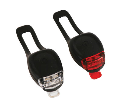 Dresco fiets verlichtingsset siliconen zwart 5251212